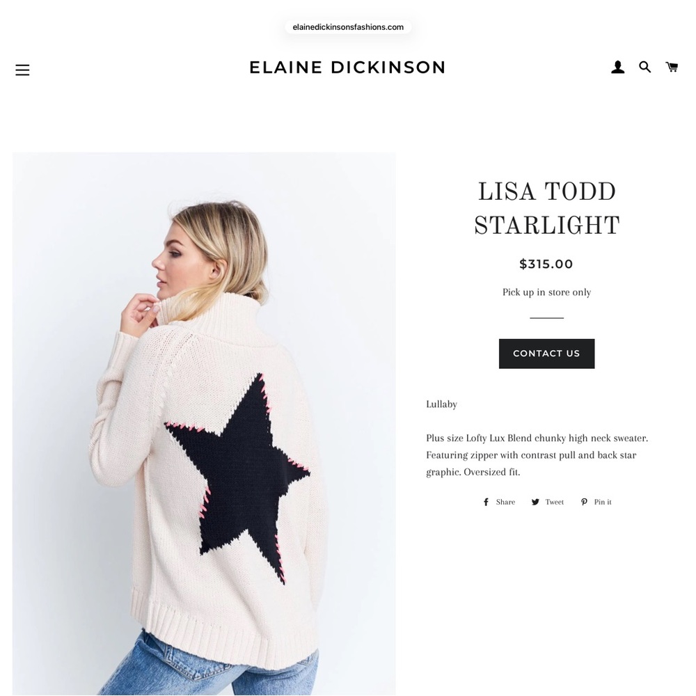 Lisa Todd STARLIGHT sweater Small -Anthropologie